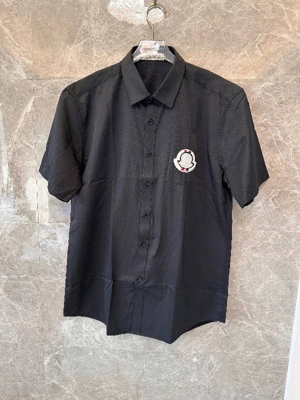Moncler men's classic short-sleeve shirt - black