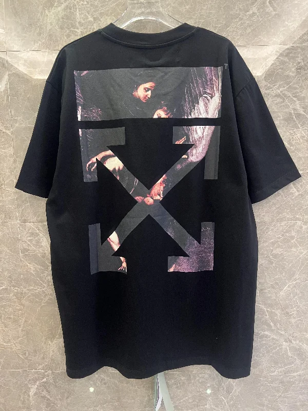 Off-White™ angel graphic black t-shirt