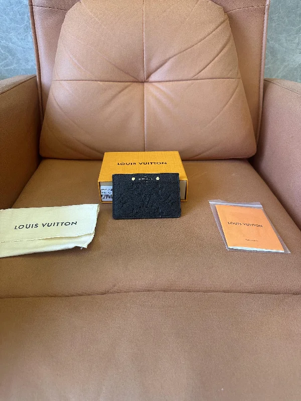 Louis Vuitton card holder – monogram empreinte black
