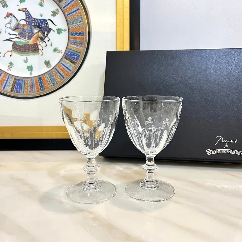 Baccarat x Chrome Hearts Collaboration Crystal Wine Glass Set