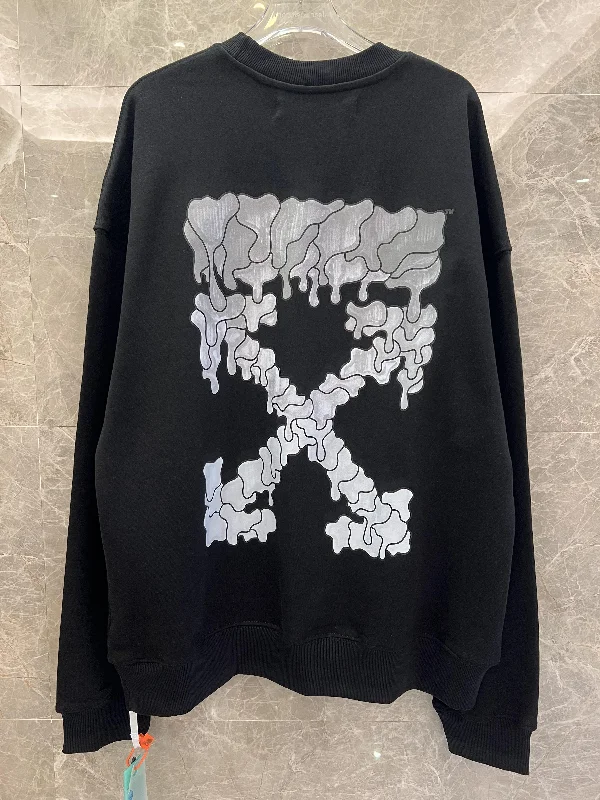 Off-White dripping skull black sweatshirt