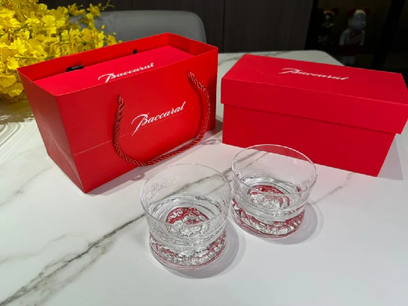 Baccarat Crystal Whiskey Tumbler Set - Handcrafted Elegance