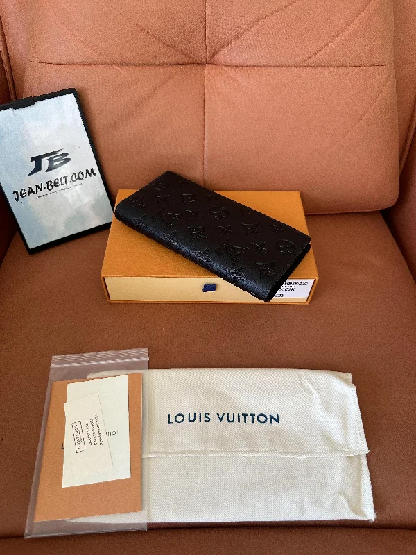 Louis Vuitton monogram shadow black wallet