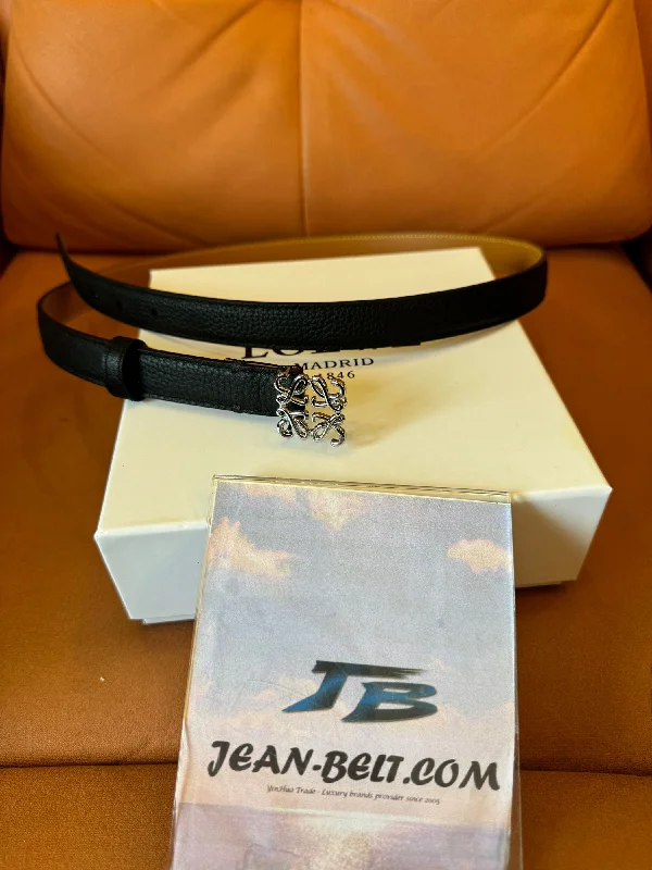 Loewe Anagram thin leather belt