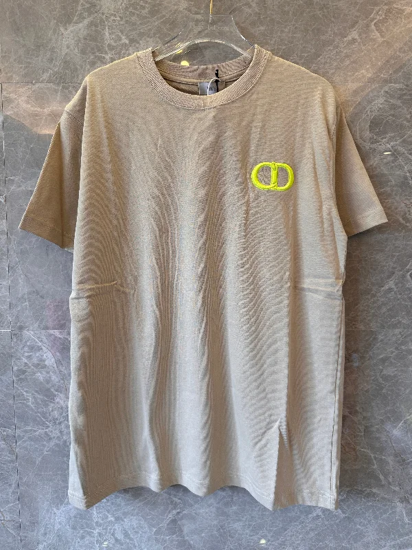 Christian Dior icon t-shirt beige cotton jersey