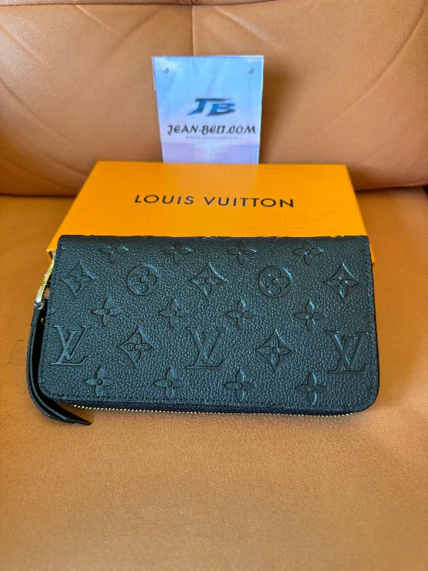 Louis Vuitton Empreinte zippy wallet – black monogram embossed leather