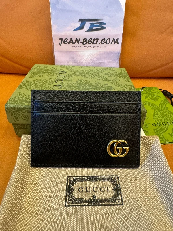 Gucci GG leather money clip cardholder