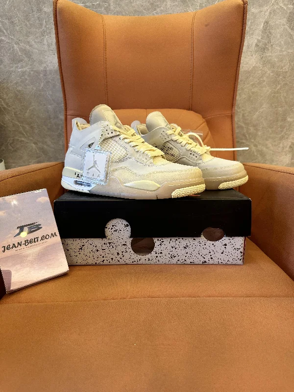 Air Jordan 4 x Off-White "Sail"