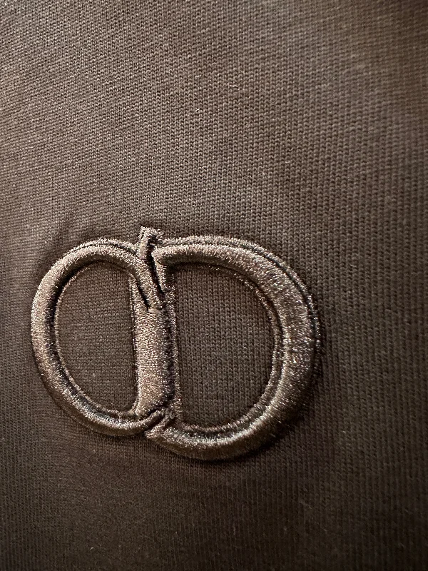 Dior t-shirt embroidered CD logo black
