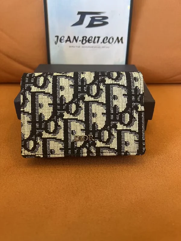 Dior Oblique canvas wallet