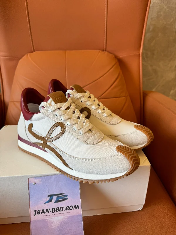 Loewe leather and suede sneakers with signature Anagram detail