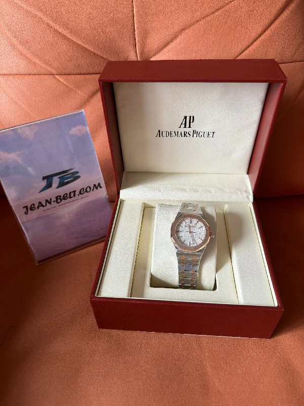 Audemars Piguet Royal Oak silver dial stainless steel & rose gold watch