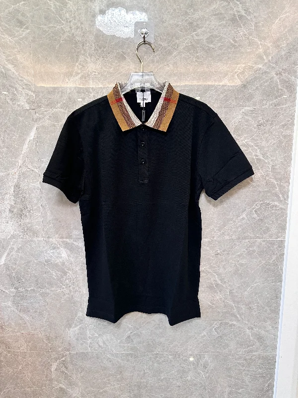 Burberry cotton polo Shirt with check collar