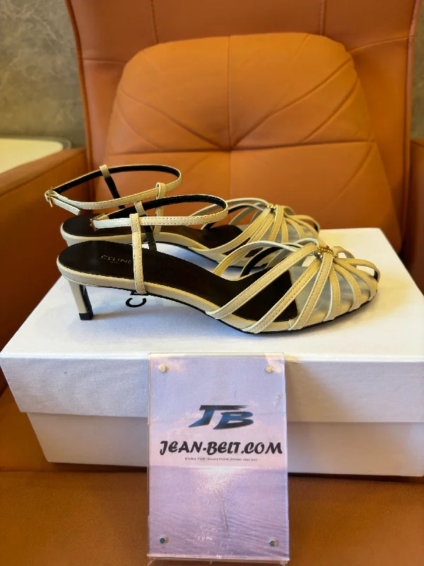 Celine lambskin triomphe sandals