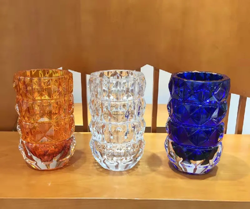 Baccarat LOUXOR Crystal Vase Collection – 6 Color Options