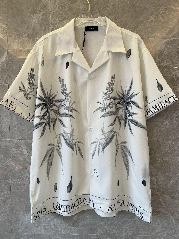 Amiri white botanical print shirt