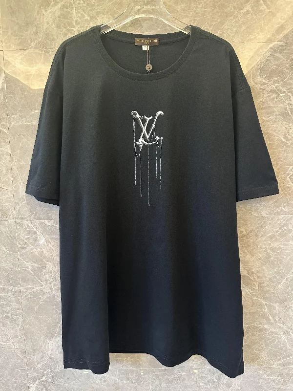 Louis Vuitton black t-shirt with minimalist black LV design