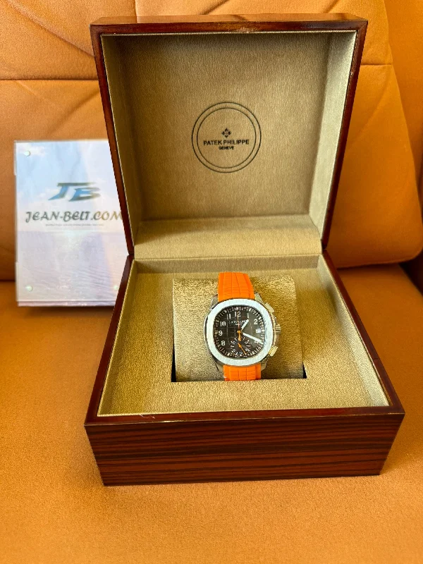 Patek Philippe Aquanaut chronograph 5968A-001 – luxury sport watch with orange rubber strap