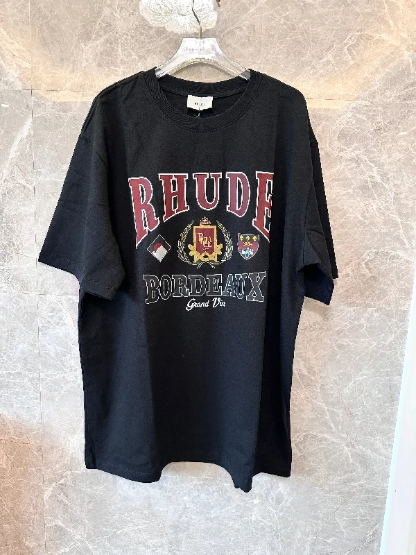 RHUDE Bordeaux Grand Vin graphic t-shirt