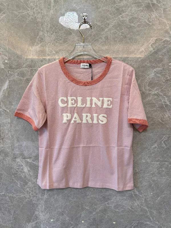 Celine paris vintage-inspired t-shirt - pink