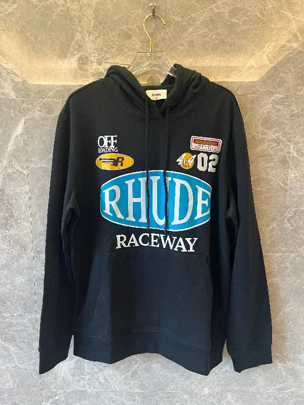 Rhude hoodie motorsport black