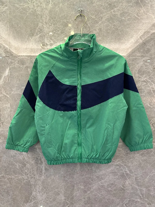 Nike green and navy swoosh windbreaker jacket