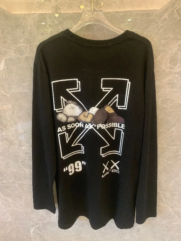 Off-White long sleeve t-shirt with XX arrows graphic – black