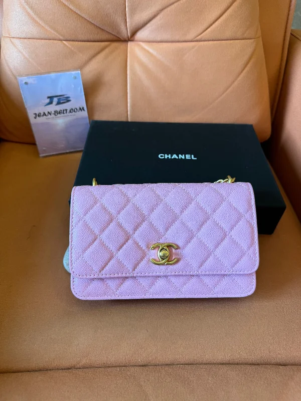 Chanel 24s wallet on chain w/ adjustable heart buckle handbag